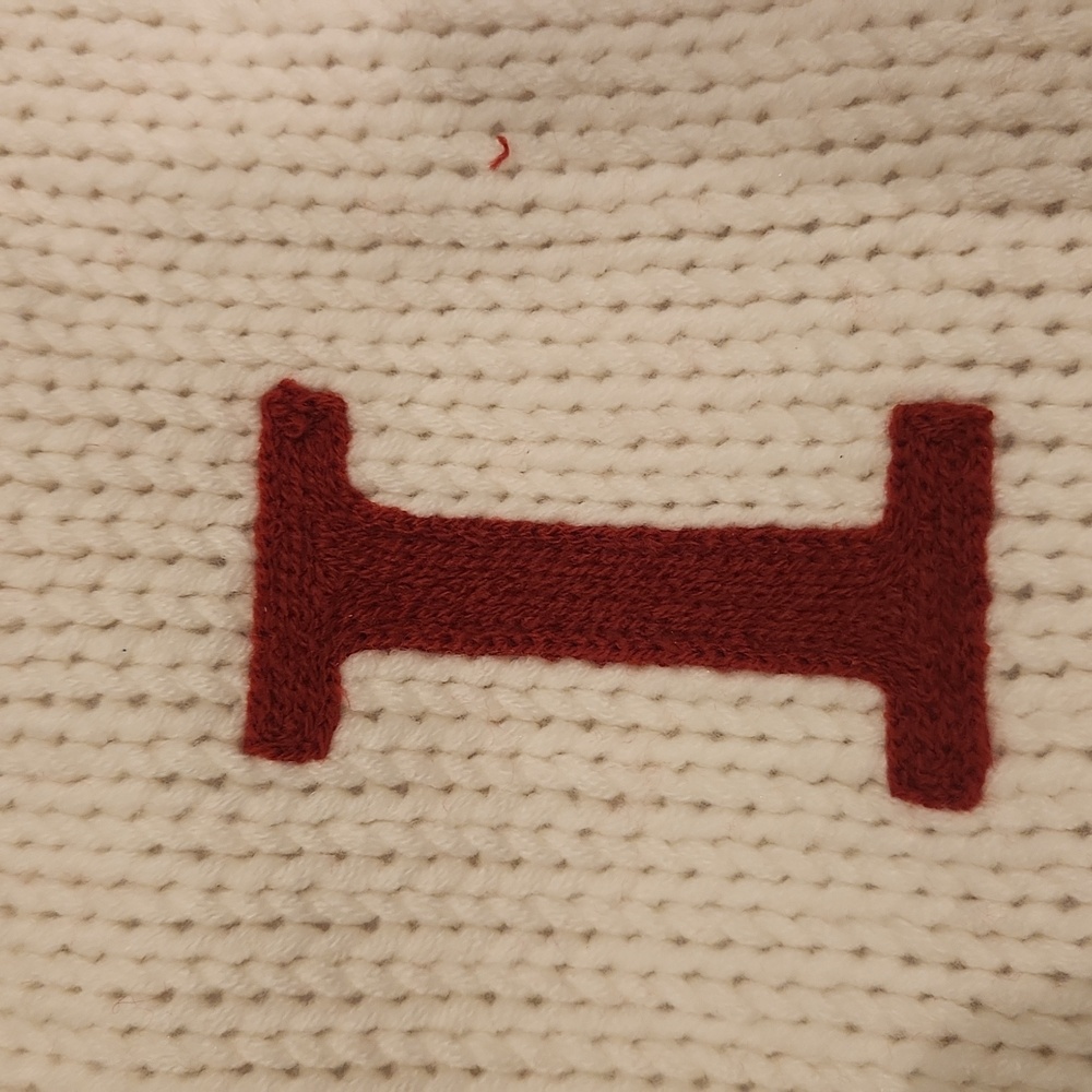 Wondershop White Knit Stocking with Red Letter "I" NWT - Picture 3 of 6